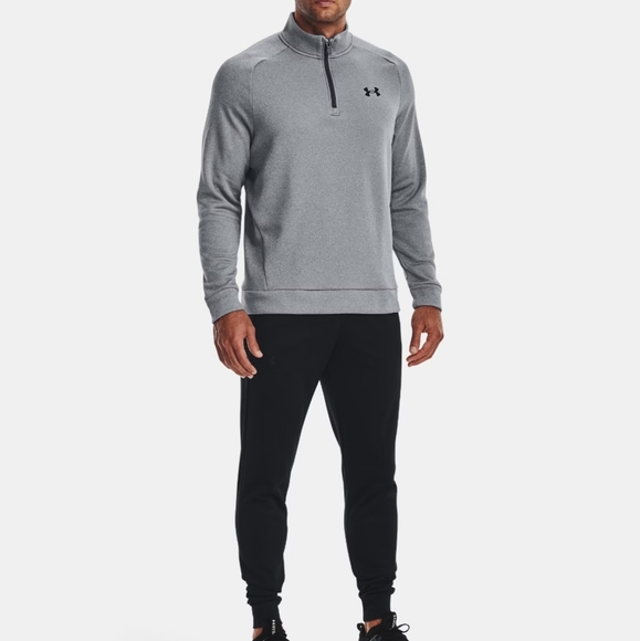 NWOT Under Armour Gray Quarter-Zip Pullovern,Medium - Picture 3 of 9